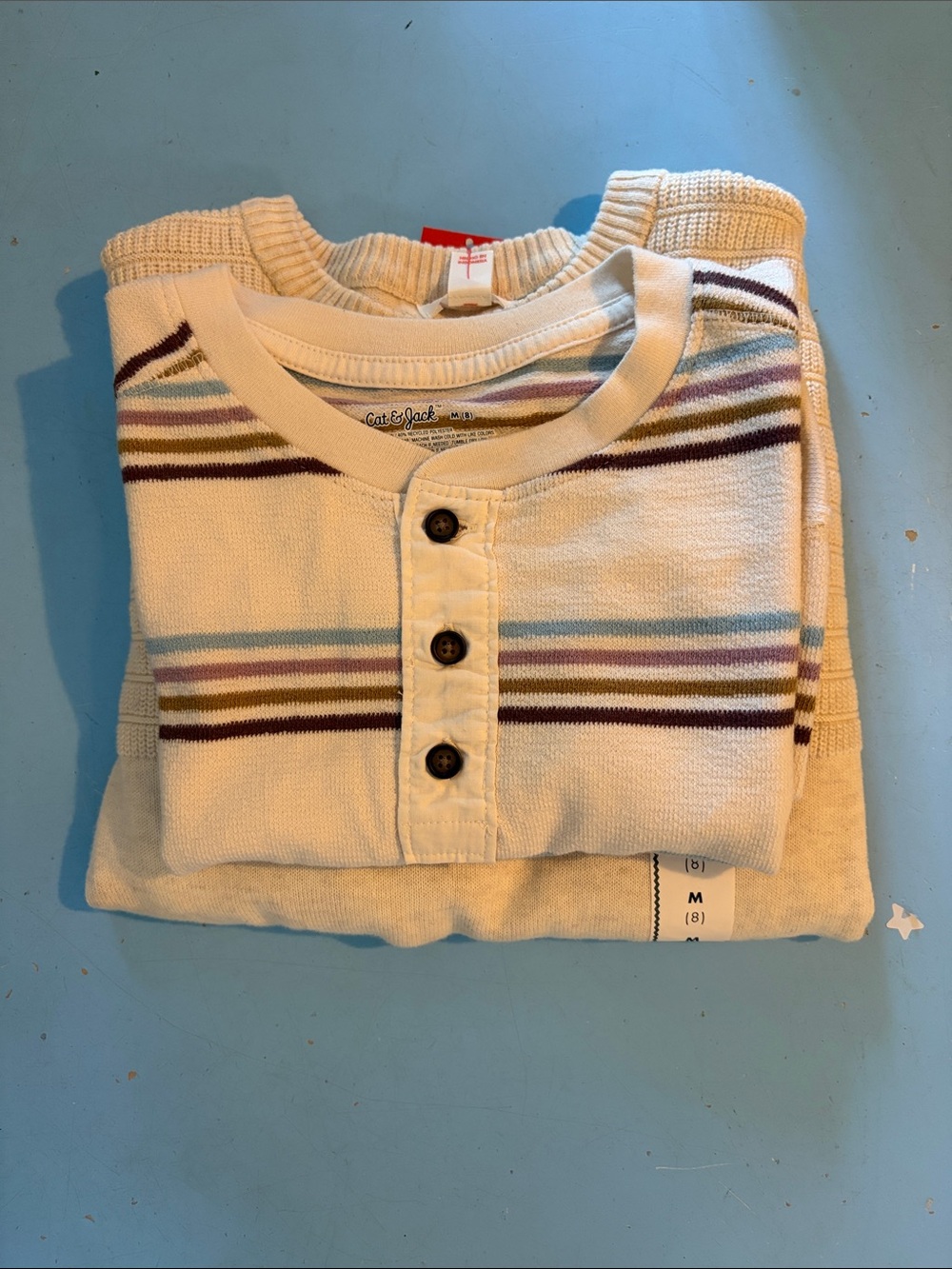 NWT! Boy’s bundle Cream Crewneck Knit Sweater - Classic Comfort